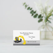 掘削機建築名刺 名刺 (スタンド正面)