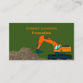 掘削機建築名刺 名刺 (正面)