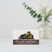 掘削機建築車 |機械 名刺 (スタンド正面)