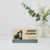掘削機建築 名刺 (スタンド正面)