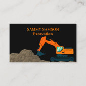 掘削機建築 名刺 (正面)