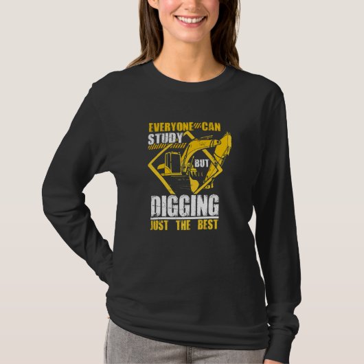 掘削機掘削建築作業者建物座 Tシャツ (正面)