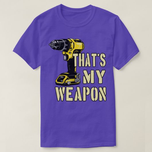 掘削機械職人の武器 Tシャツ (デザイン正面)