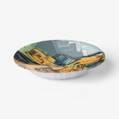 掘削機誕生日建築設備パーティー ペーパーボウル (傾斜あり)