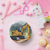 掘削機誕生日建築設備パーティー ペーパーボウル (パーティー)