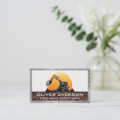 掘削機車両 | 建物開発者 名刺 (スタンド正面)