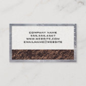 掘削機車両 | 建物開発者 名刺 (裏面)