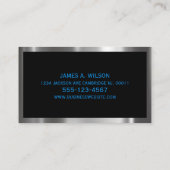 掘削機重機建築 名刺 (裏面)