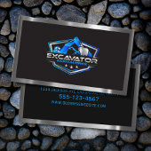 掘削機重機建築 名刺