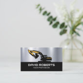 掘削機重装備品操作用金属 名刺 (スタンド正面)