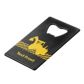 掘削機 クレジットカード栓抜き (正面アングル)