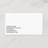 掘削機 | ダンプトラック | 土壌 名刺 (裏面)