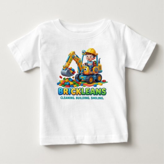 掘削機 ベビーTシャツ (正面)