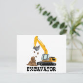 掘削機 ポストカード (スタンド正面)