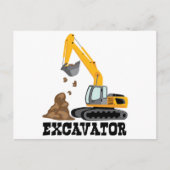 掘削機 ポストカード (正面)