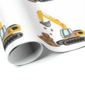 掘削機 ラッピングペーパー (ロールコーナー)