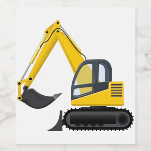 掘削機 ワインラベル (シングルラベル)