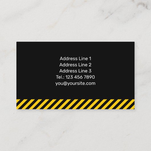 掘削機 名刺 (裏面)