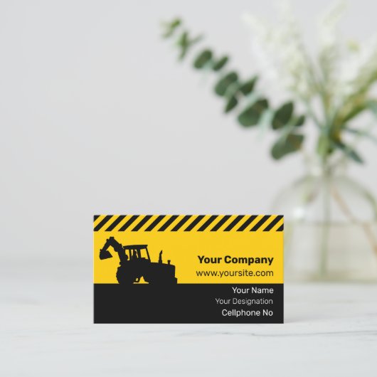 掘削機 名刺 (スタンド正面)