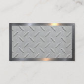 掘削機 | 地球引越し業者 | メタル鋼 名刺 (裏面)