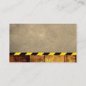 掘削機 | 建築 | ウッドレザー 名刺 (裏面)