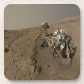 掘削火星好奇心レッド火星の風景 コースター (正面)