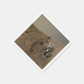 掘削火星好奇心レッド火星の風景 スタンダードカクテルナプキン (角)