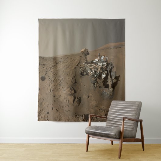 掘削火星好奇心レッド火星の風景 タペストリー (インサイチュ)