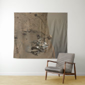 掘削火星好奇心レッド火星の風景 タペストリー (インサイチュ(横))