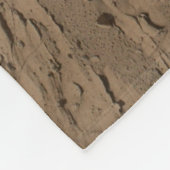 掘削火星好奇心レッド火星の風景 フリースブランケット (角)