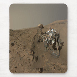 掘削火星好奇心レッド火星の風景 マウスパッド