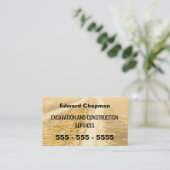 掘削砂トラックQRコード名刺 名刺 (スタンド正面)