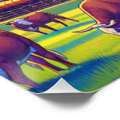 掘削装置とヘルフォード牛 ポスター (コーナー)