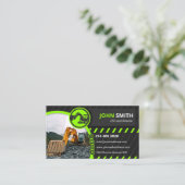 掘削,マルチング,土地清算,建築 名刺 (スタンド正面)