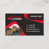 掘削、土地清算、建築、解体 名刺 (正面)