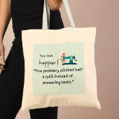 「掛け布団の半分を縫ったんだね」 トートバッグ