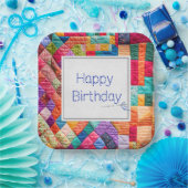 掛け熱狂する布団および誕生日用針 ペーパープレート (パーティー)