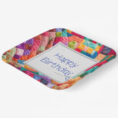 掛け熱狂する布団および誕生日用針 ペーパープレート (傾斜あり)