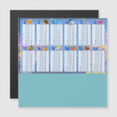 掛け算表1-12チートシート (正面/裏面)