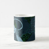 採光された論理頭蓋骨 コーヒーマグカップ (中央)