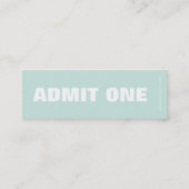 採取およびcrusingは1つの細い名刺を是認します スキニー名刺 (裏面)