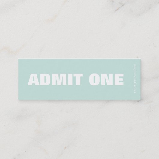 採取およびcrusingは1つの細い名刺を是認します スキニー名刺 (裏面)