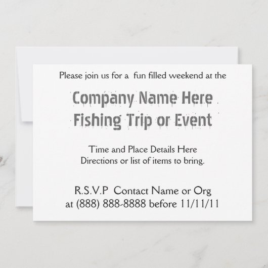 採取することを行こう! 会社の探し出しの招待状 招待状 (裏面)