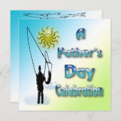 採取-幸せな父の日の招待状 招待状 (正面/裏面)