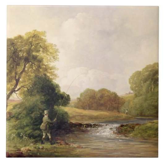 採取: 遊びます魚(キャンバスの油)を タイル (正面)