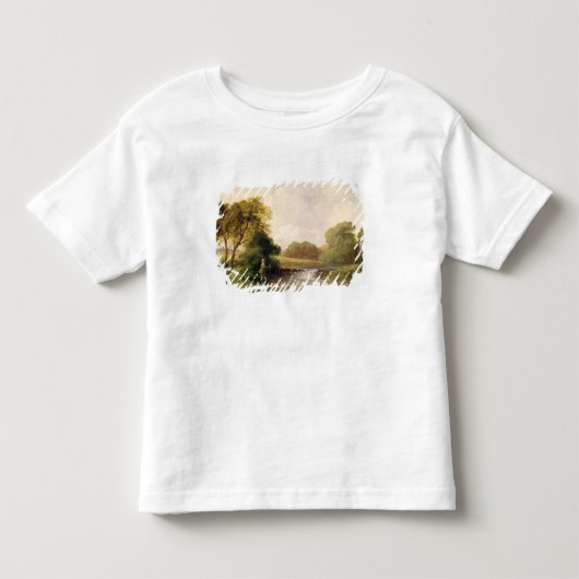 採取: 遊びます魚(キャンバスの油)を トドラーTシャツ (正面)