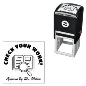 採点チェック作業承認済み先生 セルフインキングスタンプ (インサイチュ)