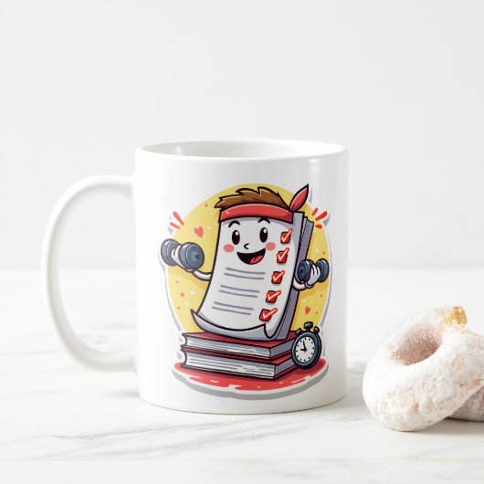 採点紙は私のカーディオの贈り物先生 コーヒーマグカップ (ドーナツ)