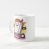 採点紙は私のカーディオの贈り物先生 コーヒーマグカップ (正面左)