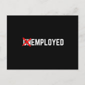 採用おもしろい新職初職男性女性 ポストカード (正面)